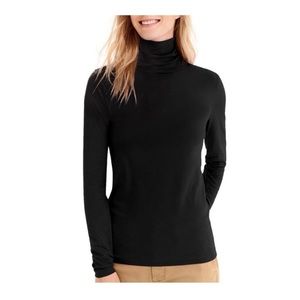J. Crew black tissue turtleneck, size small